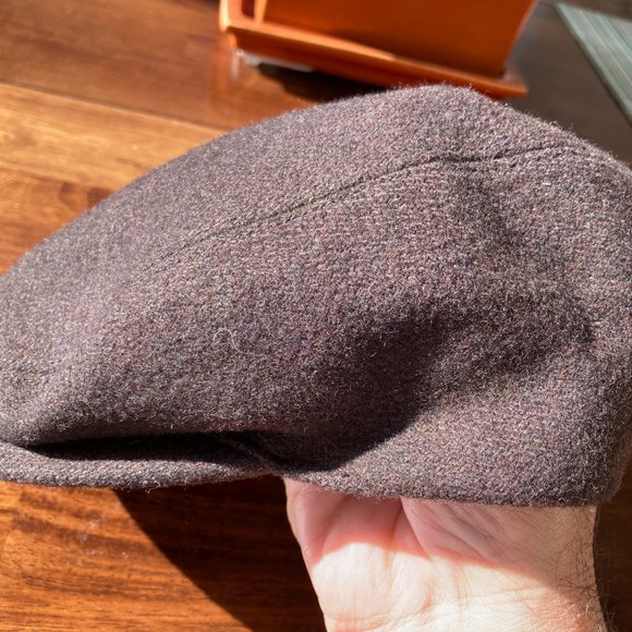Mens Italian Flat Cap in Brown - Size L - Picture 2 of 5
